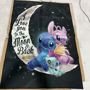 Tapiz Decorativo Lilo & Stitch "I love you to the moon & back" - imagen 2
