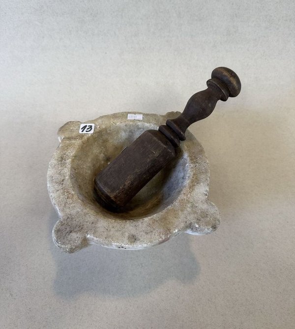 Mortero con pilon de madera para venta - imagen 2