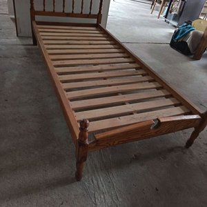 Cama de 1 plaza de madera paraíso, estilo clásico - imagen 3