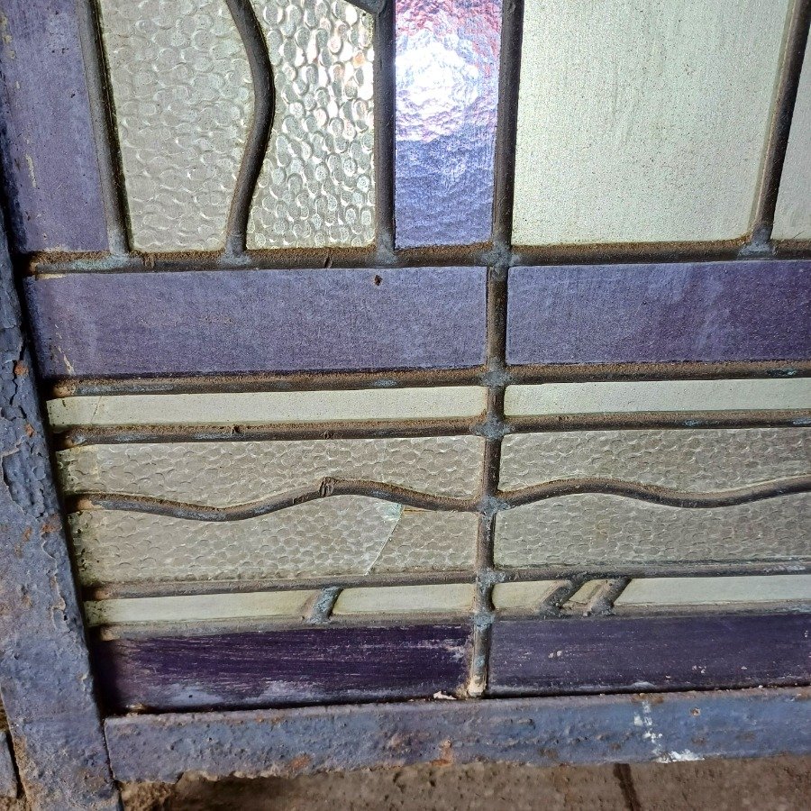 Ventana de vidrio con vitraux en carpintería de hierro - imagen 4