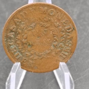 Moneda Antigua de Bronce - República Oriental del Uruguay 1840 - imagen 3