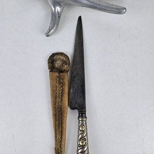 Cuchillo Criollo Guazu Bira con Cabo en Platería Criolla - imagen 1