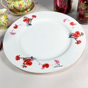 Conjunto de 7 piezas vintage: plato, cremera, azucarero, llamador y frascos de farmacia - imagen 4
