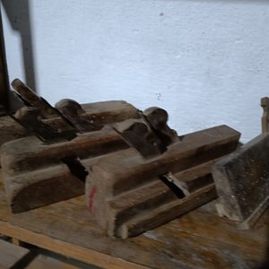 Lote de Cepillos de Carpintero Antiguos de Madera - imagen 6