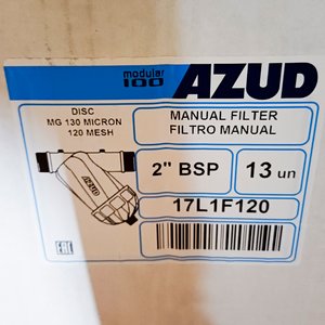 2 Filtros de Disco Azud 17L1F120 Manuales de 2" BSP - imagen 4