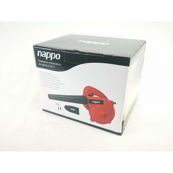 Sopladora Aspiradora de Mano Nappo 800W Roja