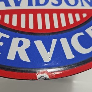 Chapa Esmaltada Harley-Davidson Motorcycles Service - imagen 2