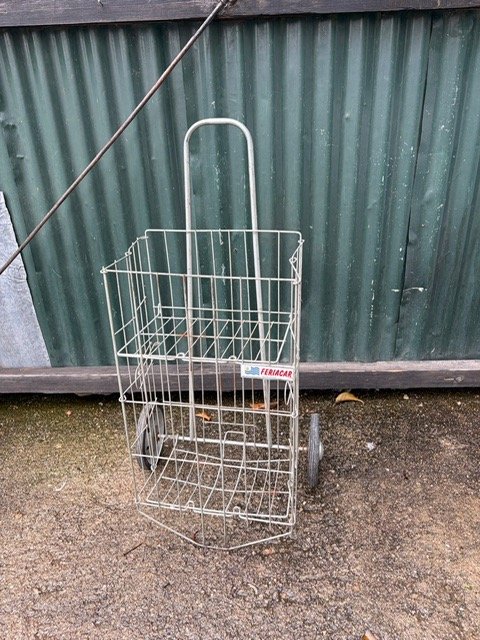 Carrito de Compras Metálico Plegable
