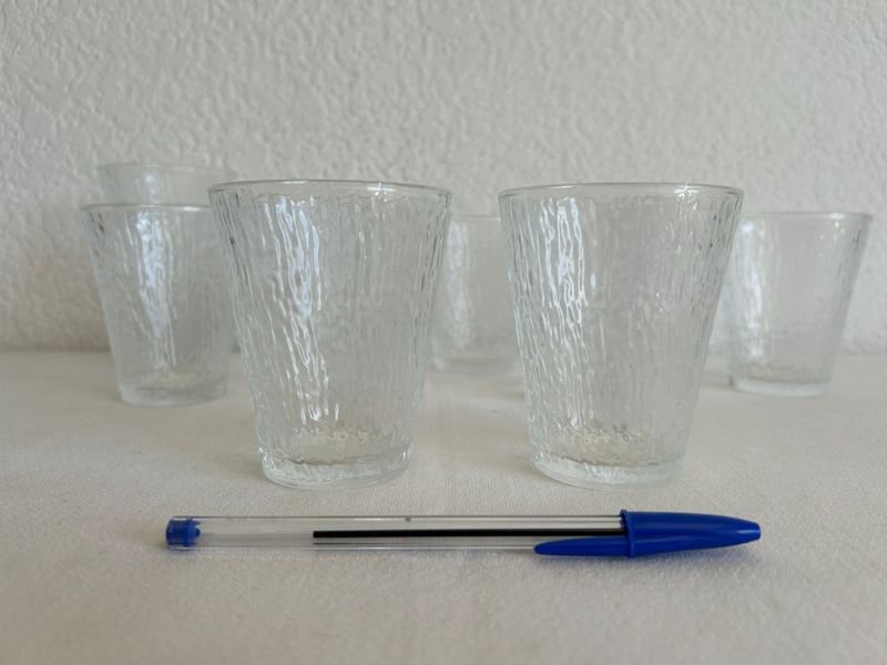 Juego de vasos de cristal claro - imagen 6