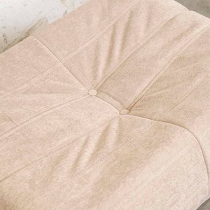 Puff Almohadón Beige Tapizado Lavable 90x65x30 cm - imagen 2
