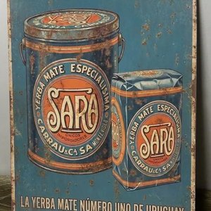 Lote anterior: Cartel Decorativo Chapa "Sara" Yerba Mate - 28x19 cm