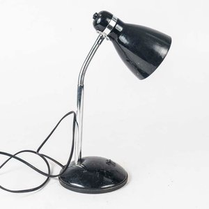 Lámpara de Escritorio Metálica Negra con Brazo Flexible - imagen 2