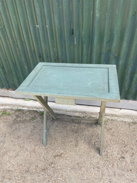 Mesa plegable de madera y metal - imagen 2
