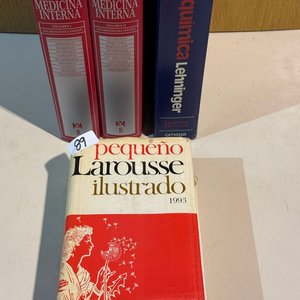 Lote anterior: Lote de Libros: Diccionario, Medicina y Bioquímica