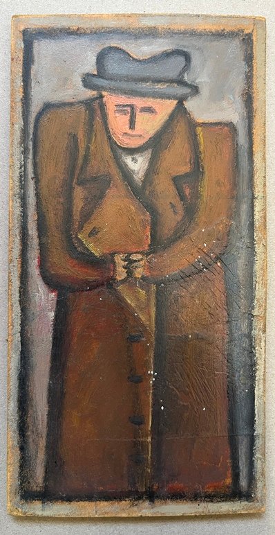 Lote siguiente: Walter Deliotti "Caballero" - Pintura sobre cartón