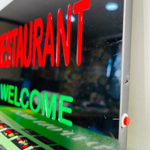 Pack de 5 Carteles LED "Restaurant Welcome" - imagen 2