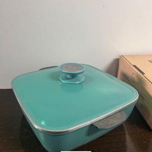 Olla cuadrada Essen de 24 cm color turquesa - imagen 4