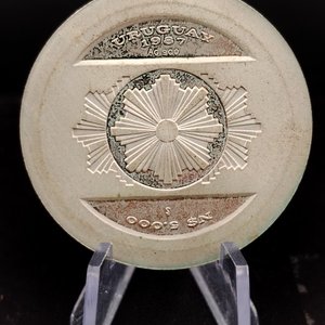Moneda de Plata Uruguay N$5.000 - 20 Años del BCU (1967-1987) - imagen 4