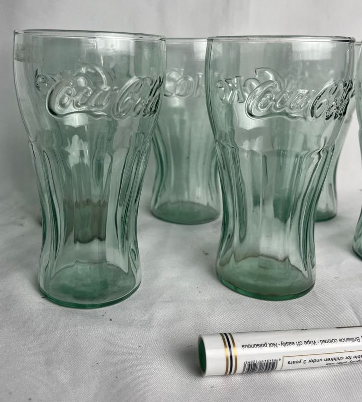 Vasos coleccionables de vidrio con logo Coca Cola - imagen 7