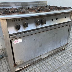 Cocina Industrial Acero Inoxidable 6 Hornallas con Horno - imagen 7