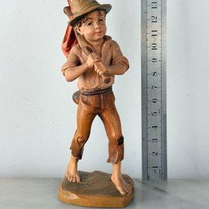 Talla de Madera Italiana "El Viajero" por Ulrich Bernardi - imagen 1