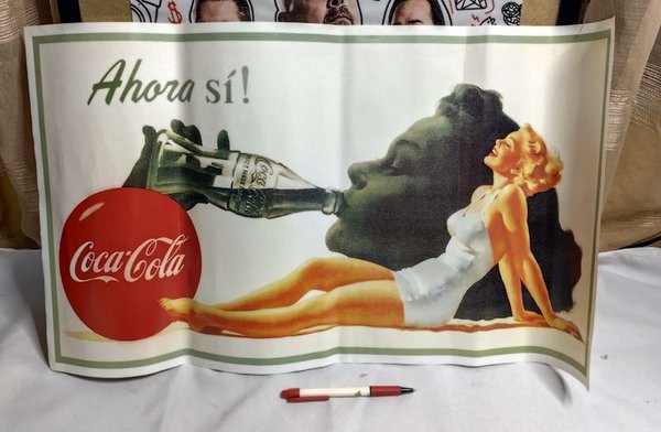 Afiche Vintage Coca-Cola en Papel