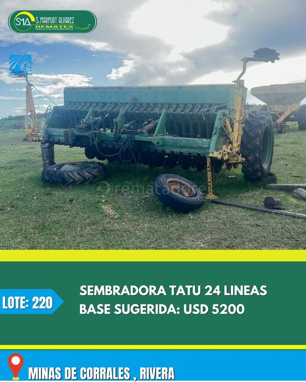 Sembradora Tatu 24 Líneas