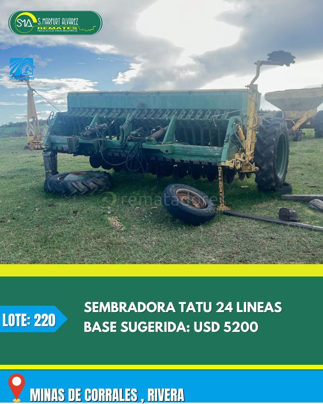 Sembradora Tatu 24 Líneas