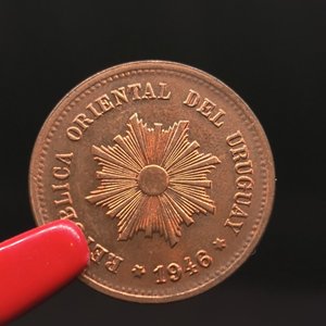 Moneda Uruguaya 5 Centésimos 1946 de Cobre, Sin Circular - imagen 5