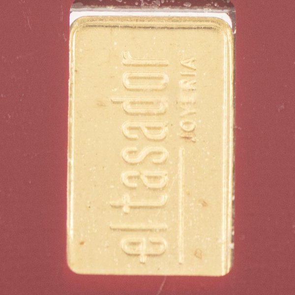 Lingote de Oro Fino 1g "El Tasador" Industria Argentina