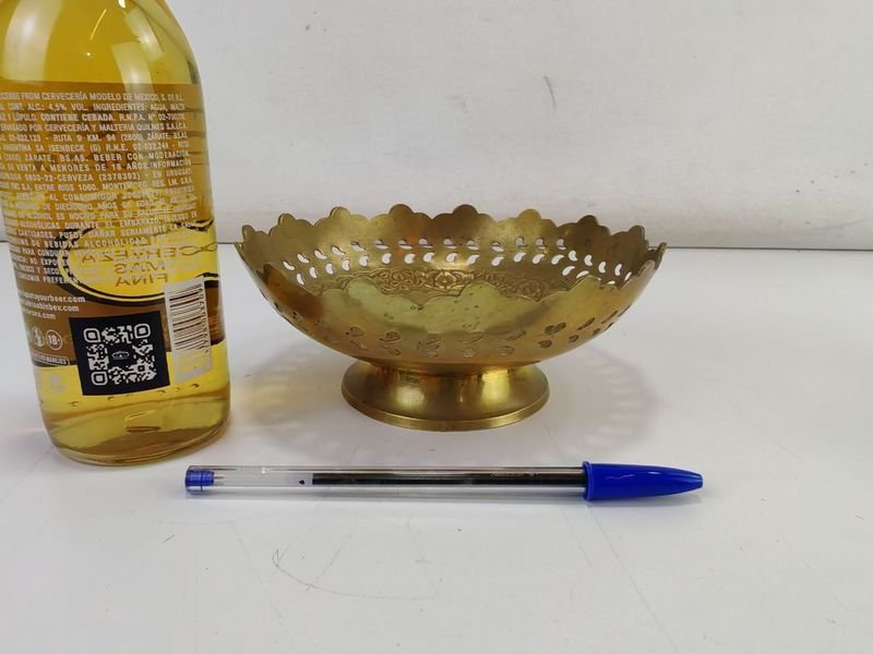 Mortero y bandeja en bronce antiguo - imagen 6