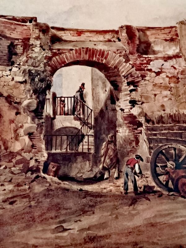 Lámina Costumbrista del Siglo XIX: Detalles de la Ciudadela - imagen 11