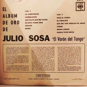 Disco de Vinilo "El Álbum de Oro de Julio Sosa" - Música Uruguaya - imagen 2