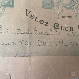 Medalla, Trofeo y Diploma de Luis Dassori, Ciclista Uruguayo - imagen 4