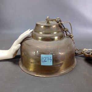 Colgante de Bronce con Cadena y Florón - Buen Estado - imagen 6