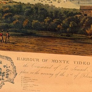 3 Láminas Coloniales Antiguas de Uruguay Enmarcadas - imagen 9