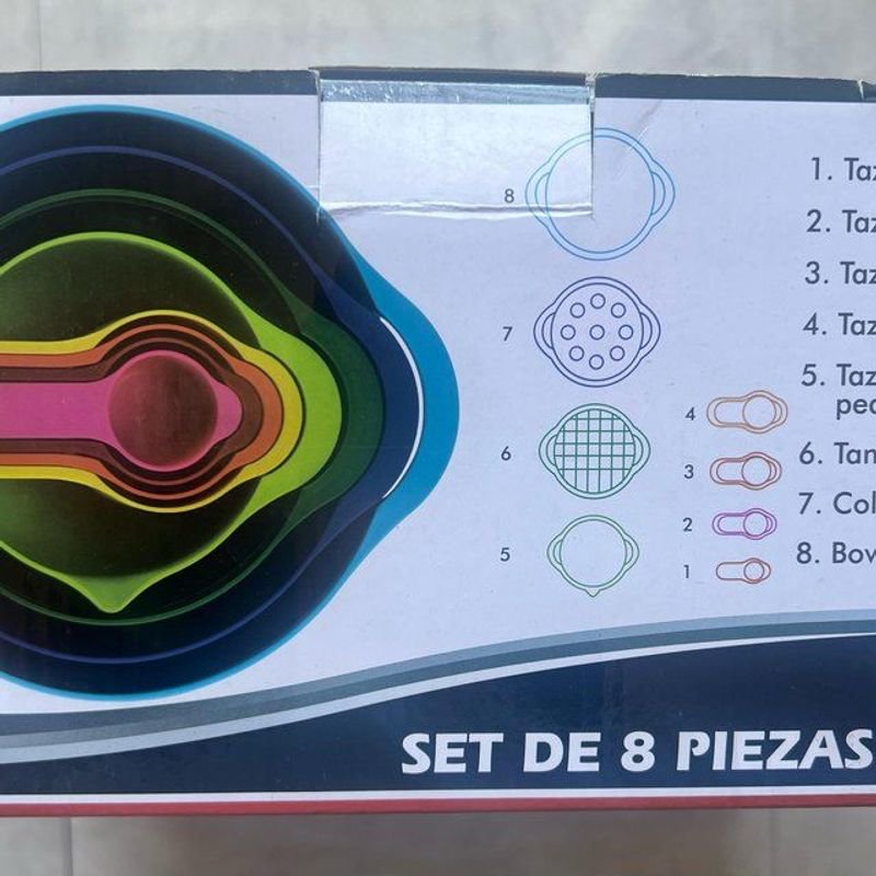 Set de Tazas para Mezclar 8 piezas - imagen 2