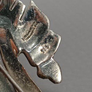 Prendedor Art Decó de Plata 925 con Marquesitas - imagen 4