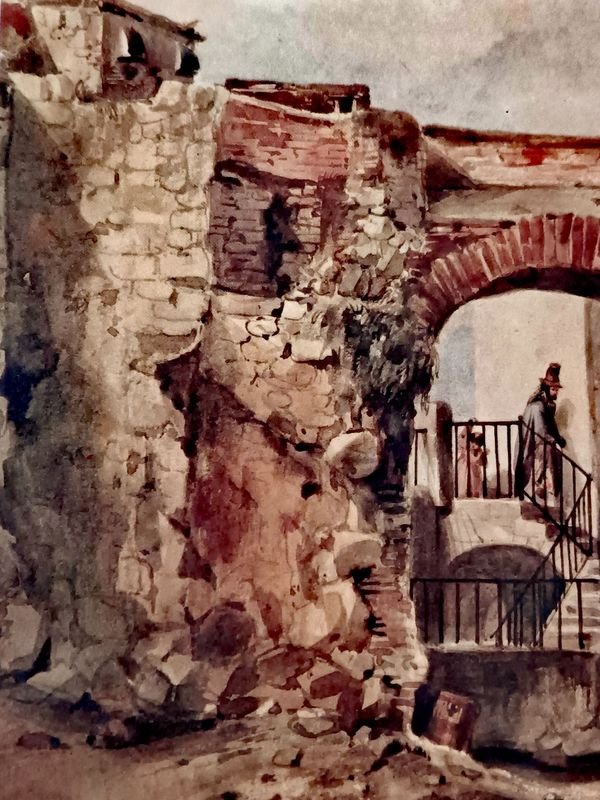 Lámina Costumbrista del Siglo XIX: Detalles de la Ciudadela - imagen 3