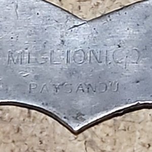 Cinto de Cuero Crudo con Apliques de Plata y Oro, Sellado Miglionico - imagen 3