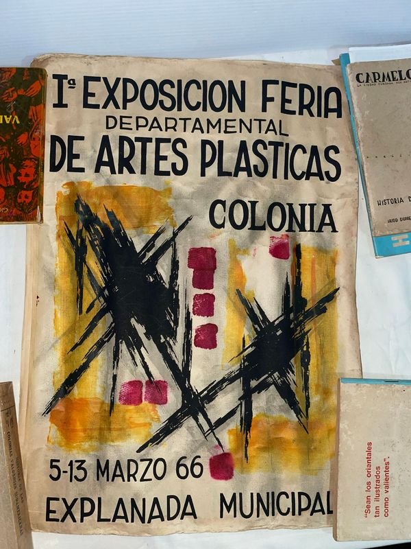 Afiche Primera Exposición Feria Departamental de Artes Plásticas Colonia 1966