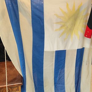 Antiguo Pabellón Nacional Uruguayo con Inscripción Árabe y Sol de Mayo - imagen 6