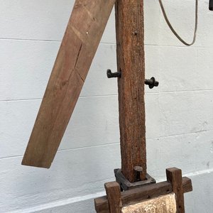 Farol Rústico de Madera y Hierro Fundido con Aspas - imagen 5