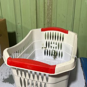 Lote siguiente: Canasto Plástico Blanco y Rojo