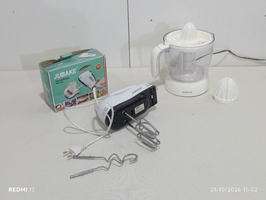 Batidora de Mano Jubake y Exprimidor Eléctrico Smartlife