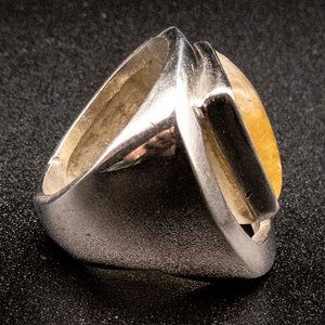 Anillo de Plata 950 con Citrino - imagen 2