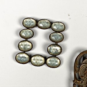 Dos Hebillas Antiguas: Gallo y Cristales - imagen 4