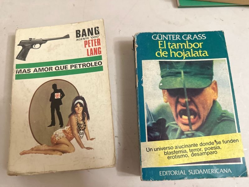 Libros "Mas Amor que Petróleo" y "El Tambor de Hojalata" de Gunter Grass