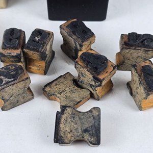 Sellos Numéricos y Juego de Dominó Antiguo - imagen 4