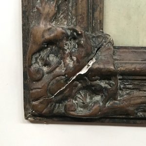 Obra de Carlos Valdes Mujica: Técnica Mixta sobre Papel con Detalles Dorados - imagen 9